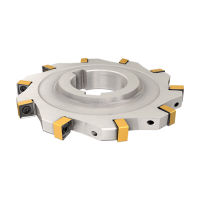 Tronchesi a disco a intaglio completo SDN D2.5-.275-07-XN06 con inserti XNMU 0603 quadrati con 4 taglienti destro e 4 taglienti sinistri